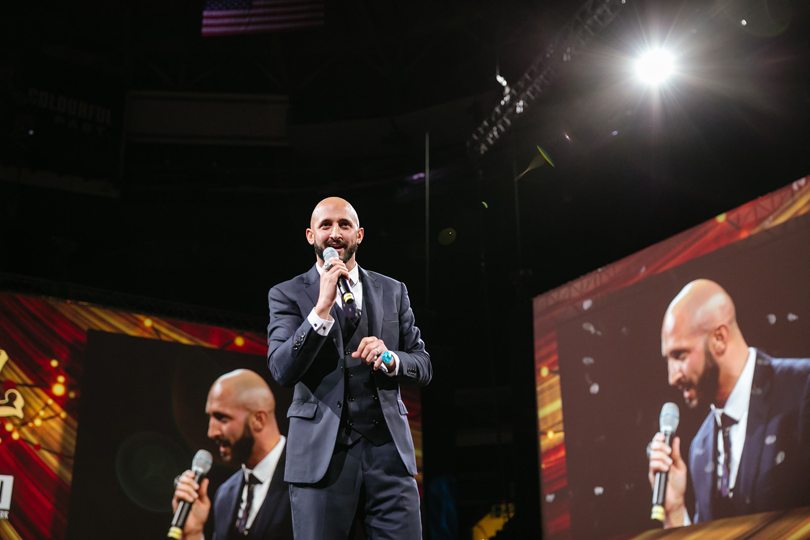 Marco Iannuzzi leading a live charity auction